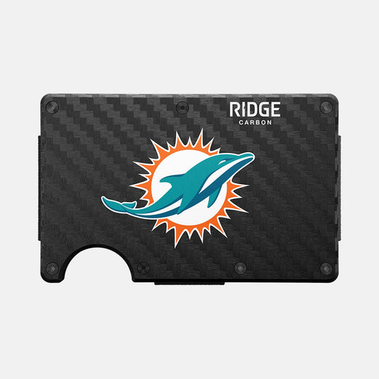 Ridge Wallet - Miami Dolphins - Carbon Fiber 3k